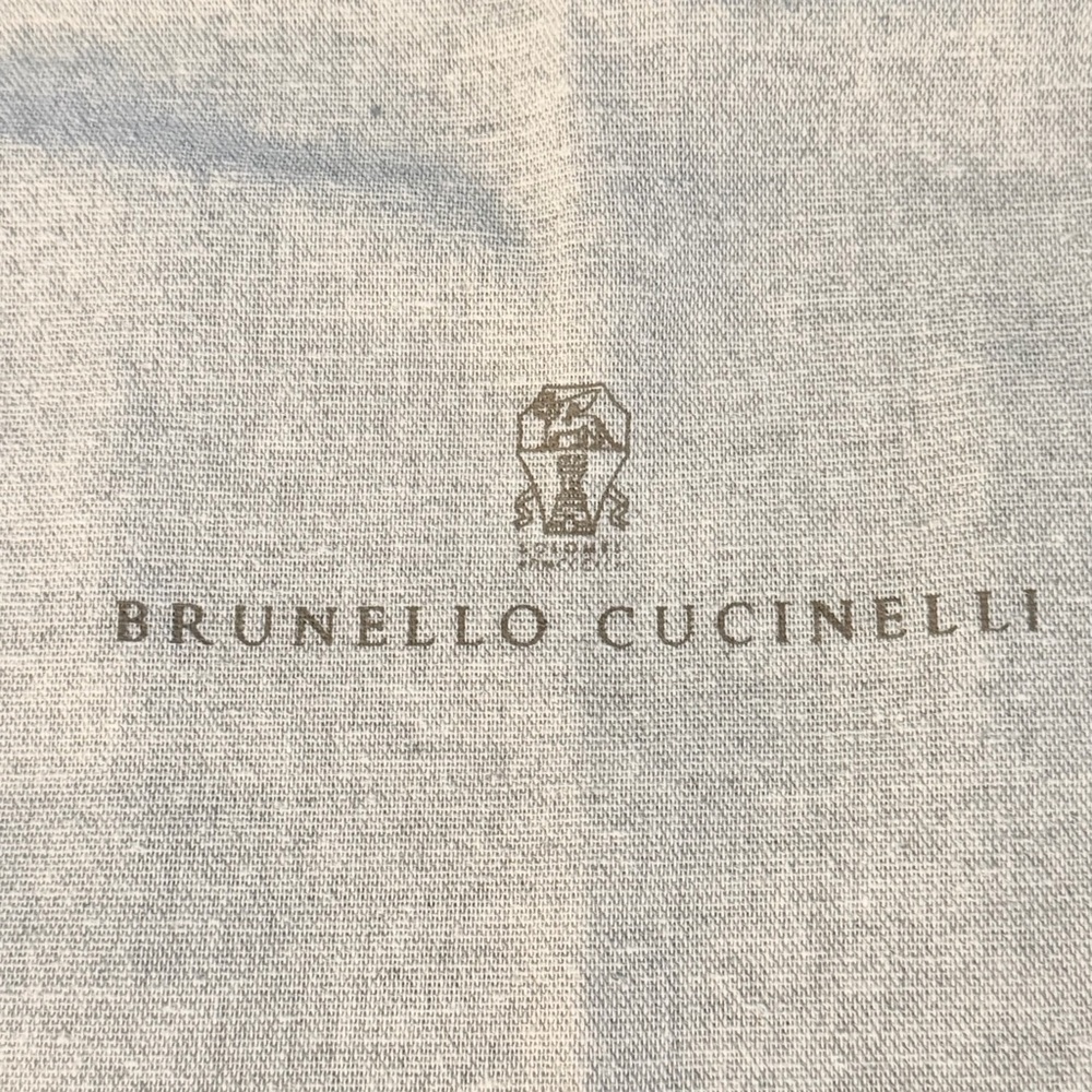 One New Men’s Brunello Cucinelli Linen Blend Shoe Dust Bag 12” x 15”